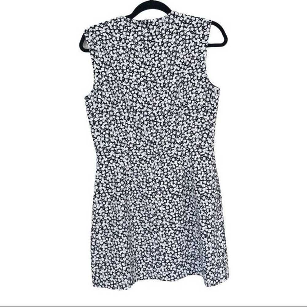 French Connection Black/White Sleeveless Floral M… - image 2