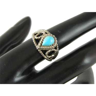 Vintage 1970's Sterling Silver Southwest Turquoise