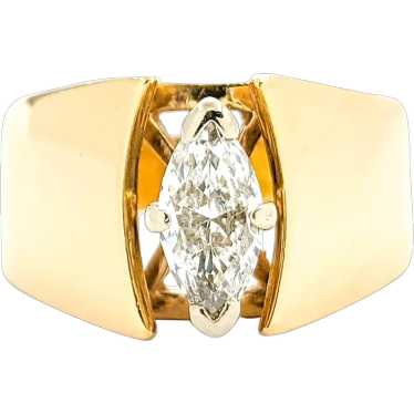.60ct Marquise Diamond Solitaire Ring in Yellow Go