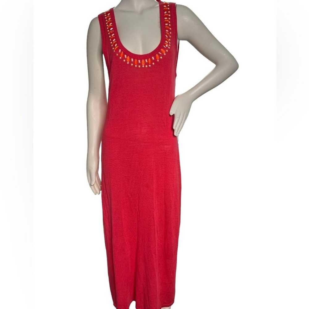 Victoria's Secret Maxi Coral Maxi Dress Sleeveles… - image 1