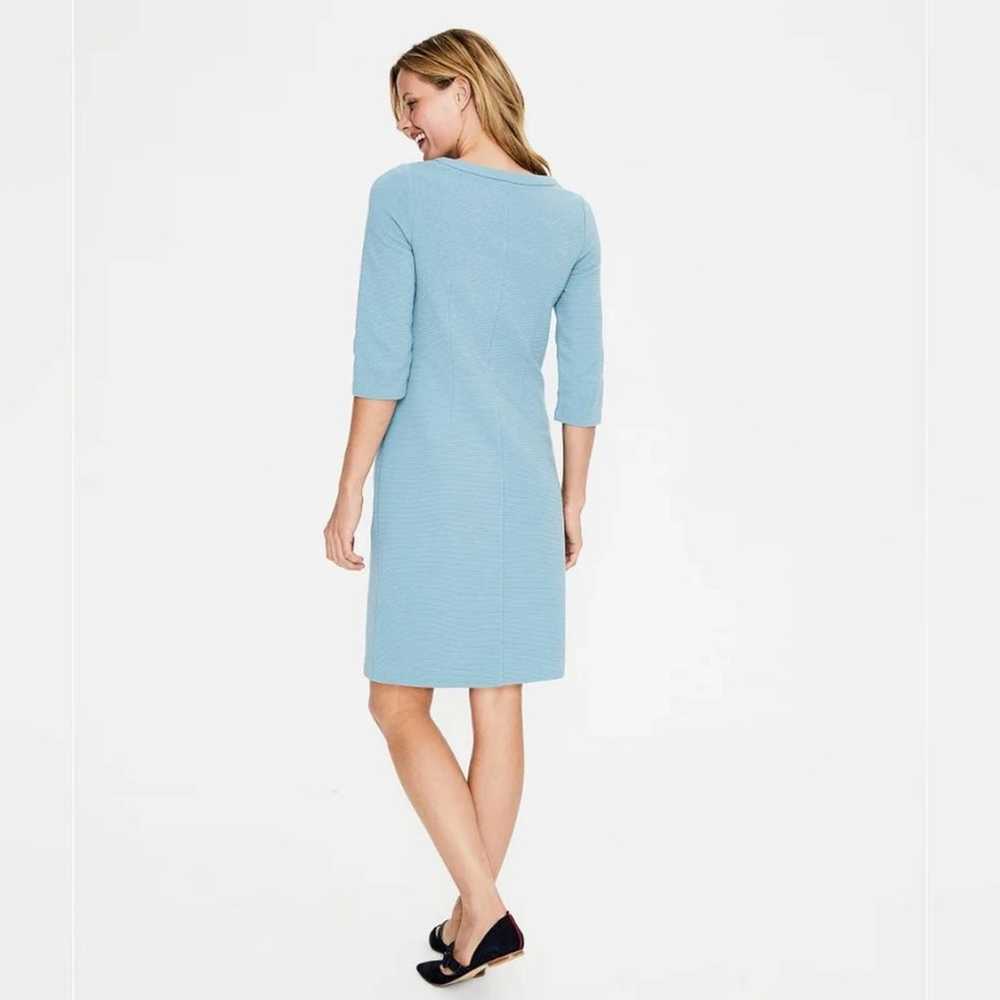 NEW Boden Jasmine Ottoman Powder Blue Dress Size 4 - image 4