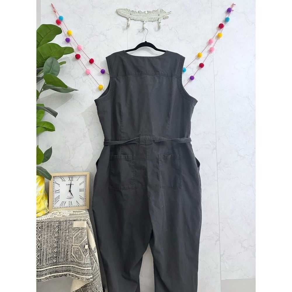 Old Navy XXL TALL Gray Sleeveless Belted Utility … - image 5