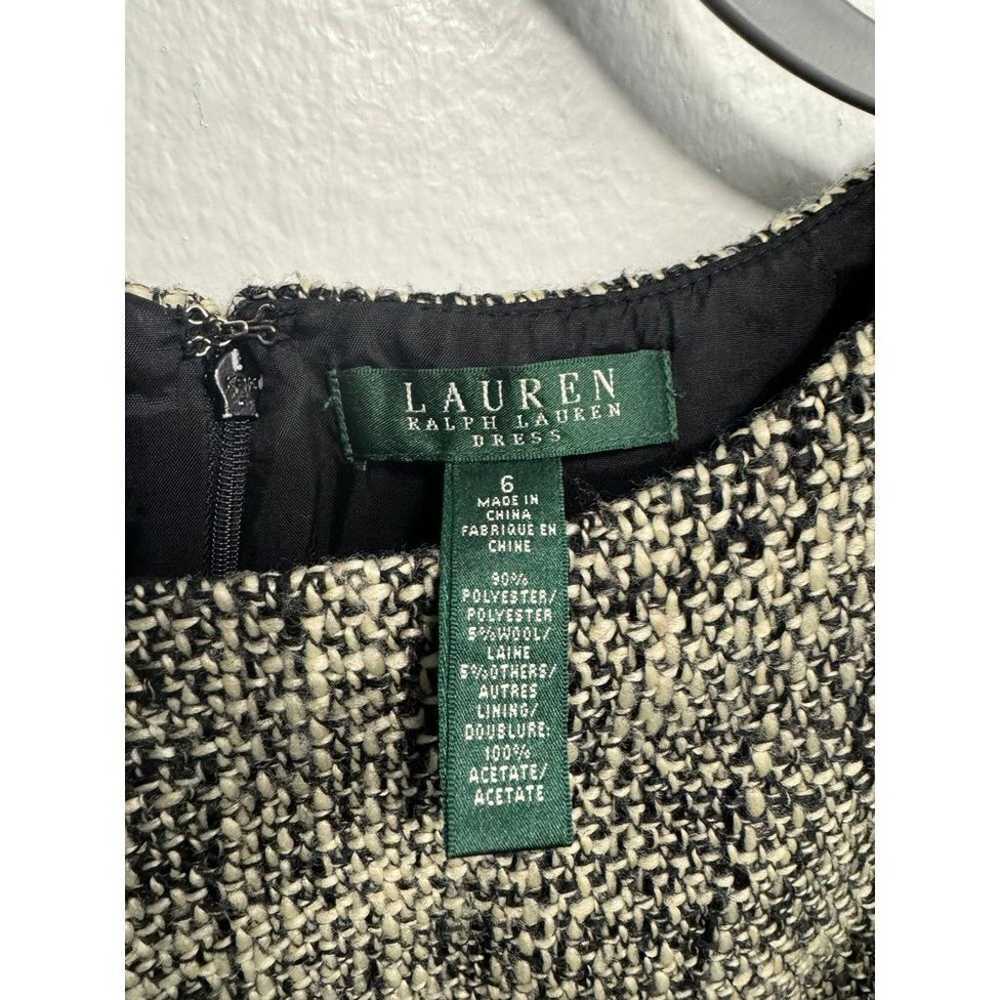 Lauren Ralph Lauren Midi Tweed Shift Zip Sleevele… - image 2