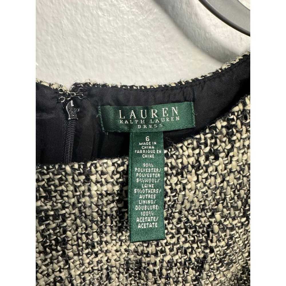 Lauren Ralph Lauren Midi Tweed Shift Zip Sleevele… - image 3