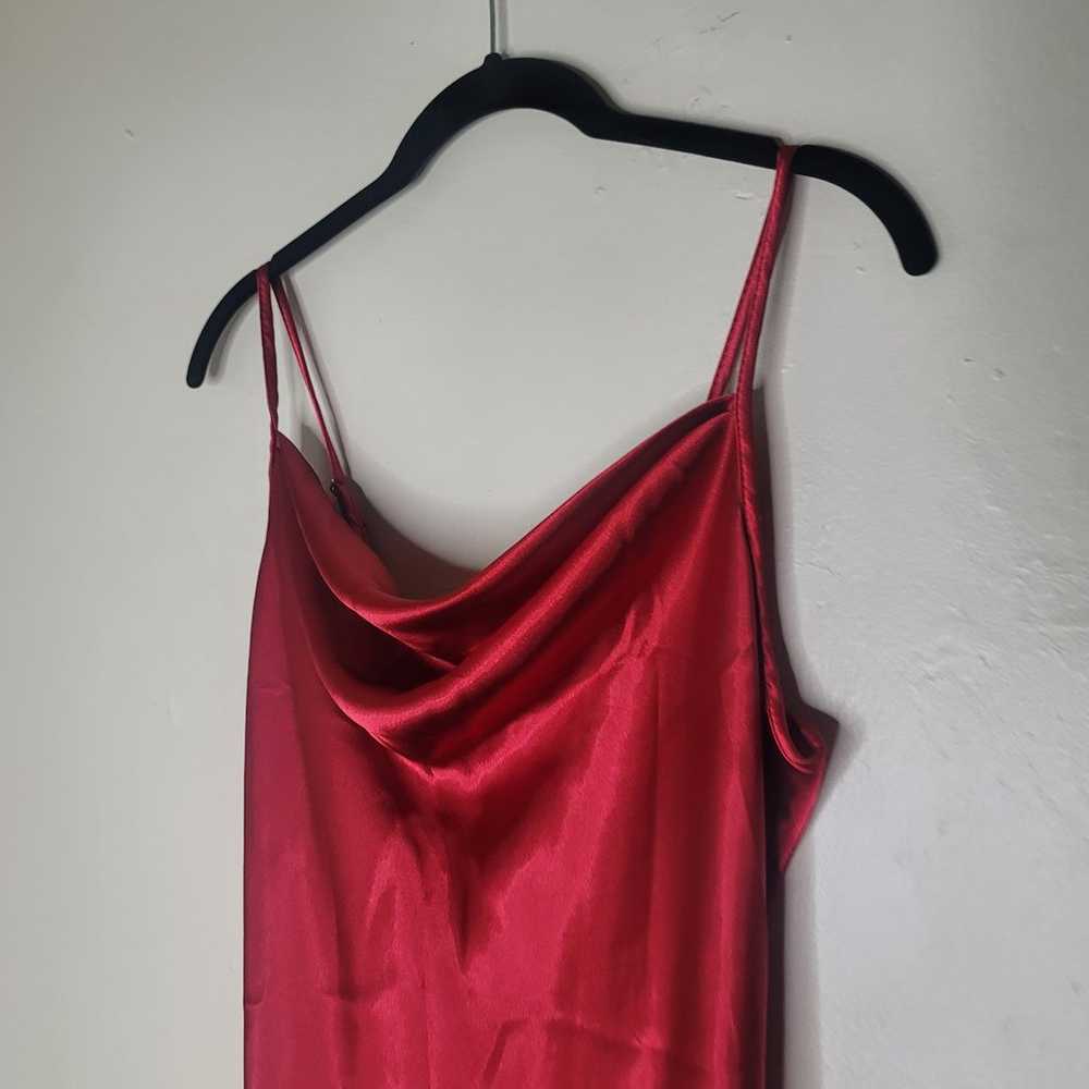 Bebe red slip dress - image 3