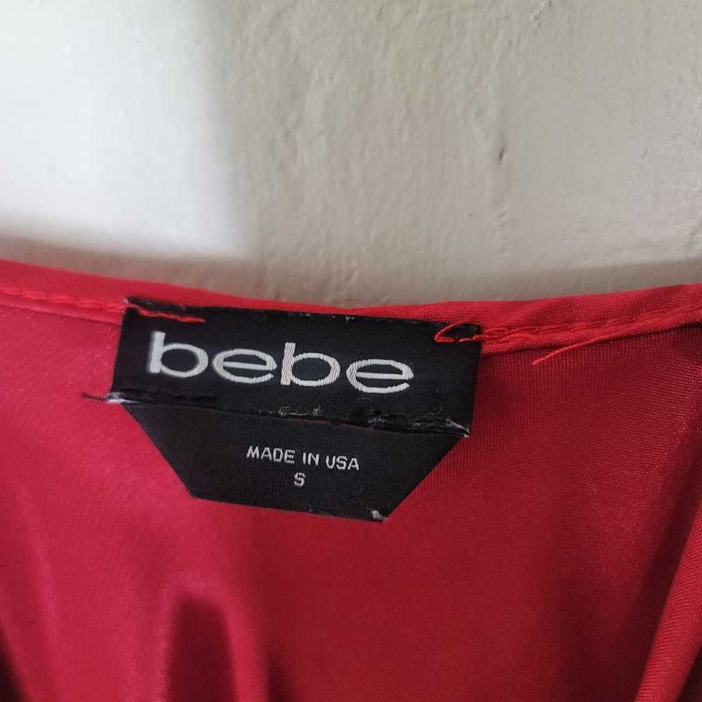 Bebe red slip dress - image 4
