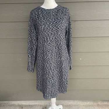 Lou & Grey Loft Sweater Blue & White Midi Dress