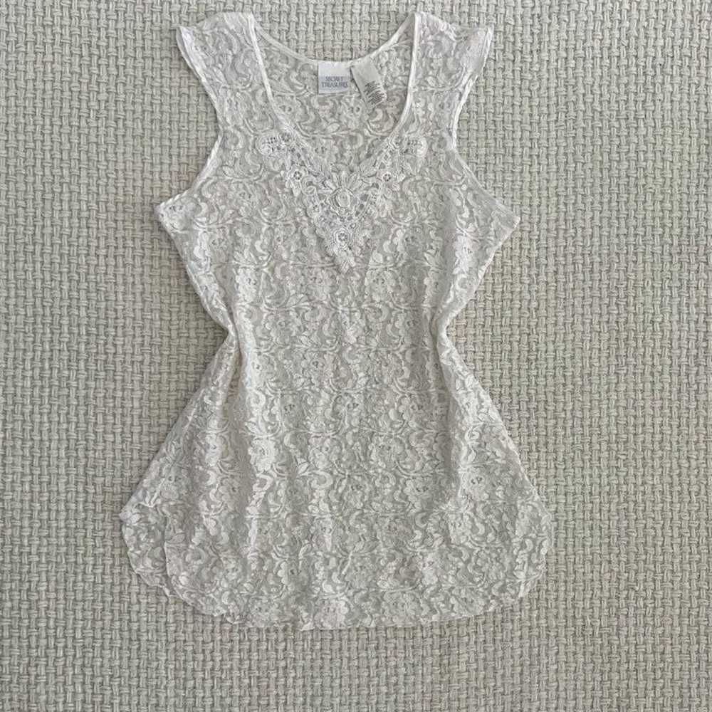 Vintage Secret Treasures Lace Mini Slip Dress - image 2