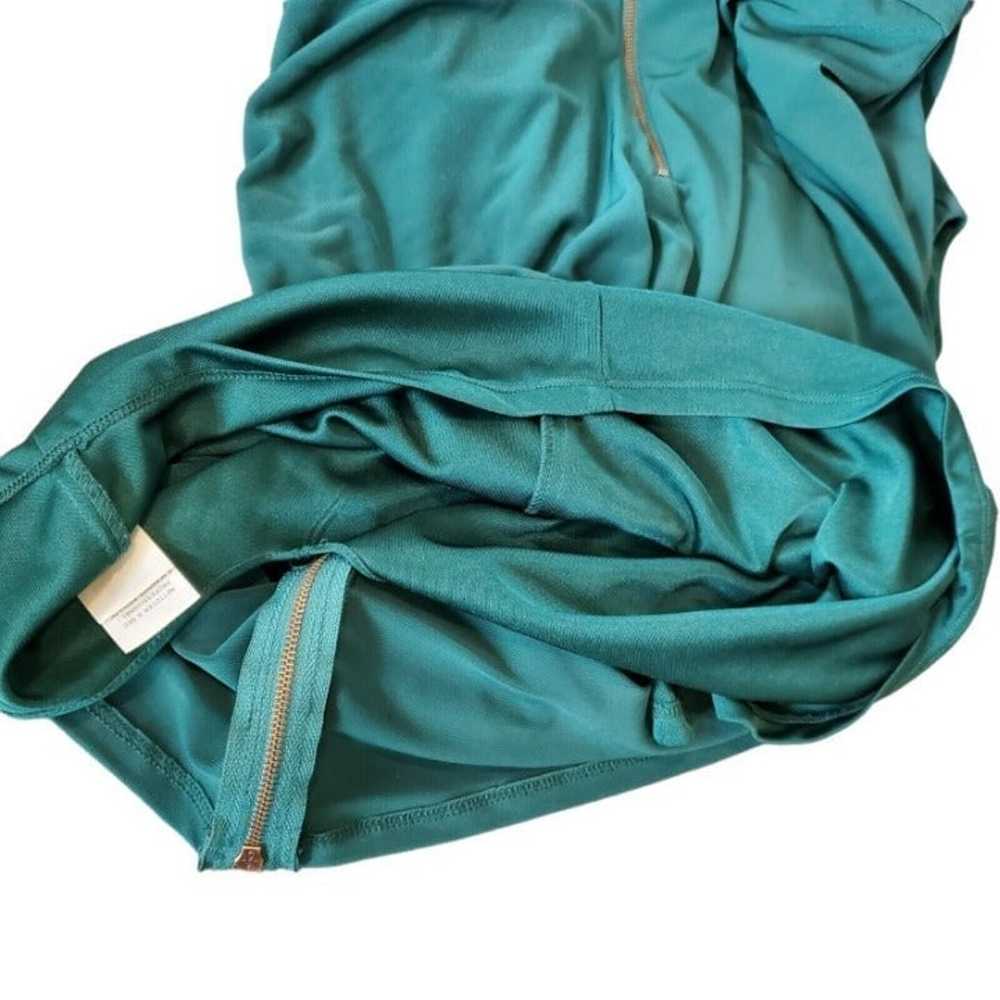 Laundry Shelli Segal Sz 2 Green Ruched Draped She… - image 6