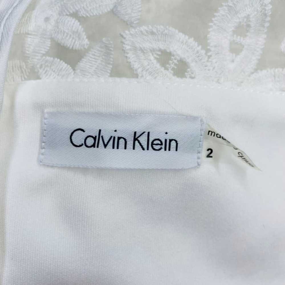 Calvin Klein Floral Organza Lace Dress size 2 - image 10