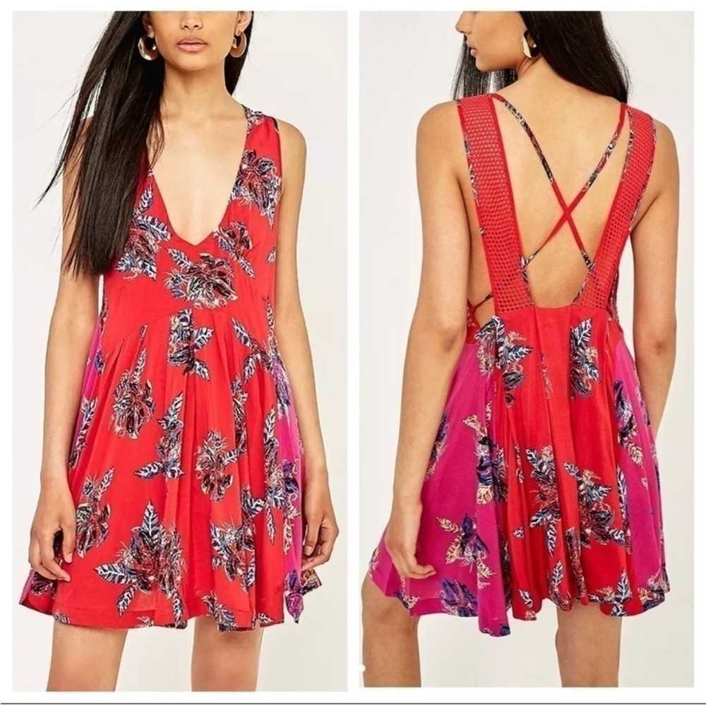 Free People Thought I Was Dreaming Boho Mini Dres… - image 1