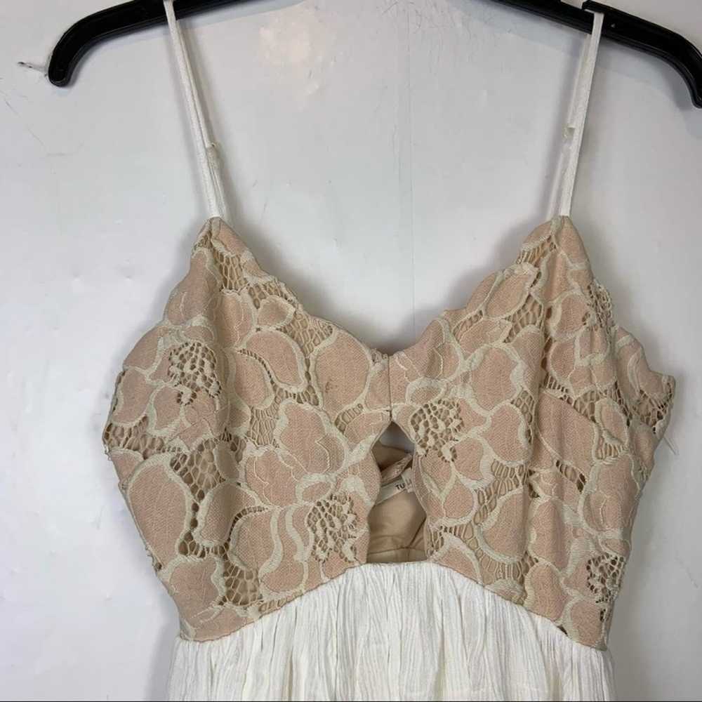 Tularosa x Revolve Bryce White Lace Mini Dress Si… - image 5