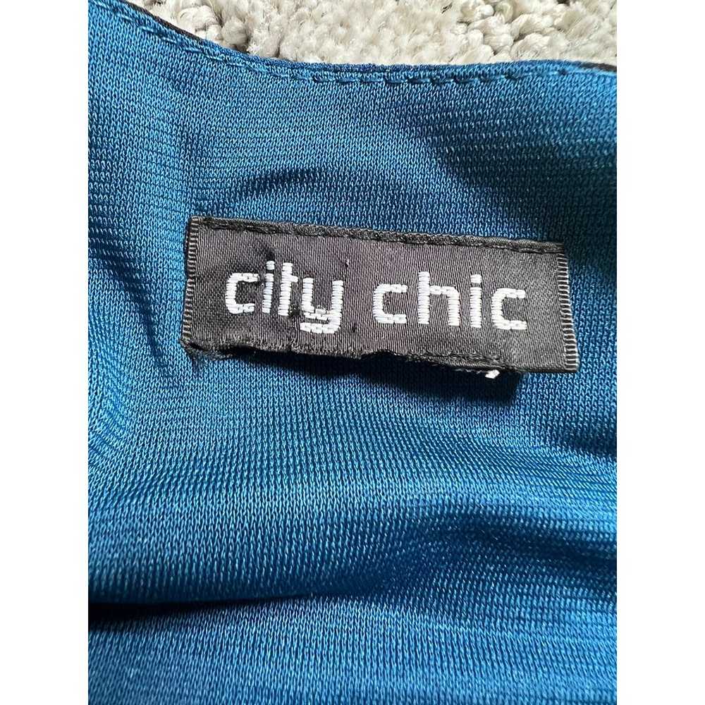 City Chic Plus 22W Maxi DRESS Wrap Surplice "Step… - image 10