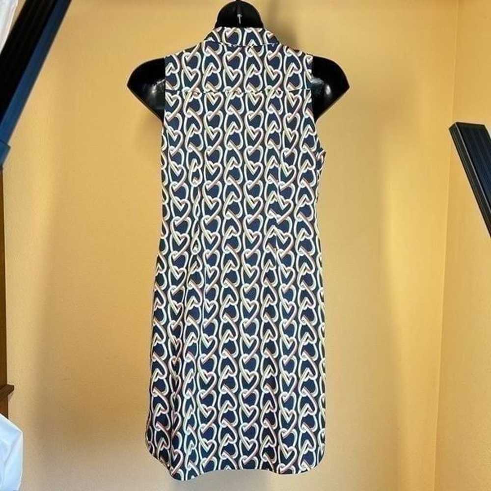 Cabi Amour Button Up Tank Shift Dress Heart Link … - image 10