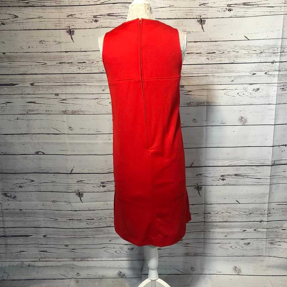 Vintage SEARS 1970 jumper dress in red size 12 - image 4