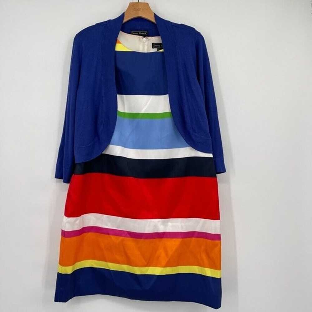 JESSICA HOWARD Women’s Size 14 Dress bright strip… - image 2