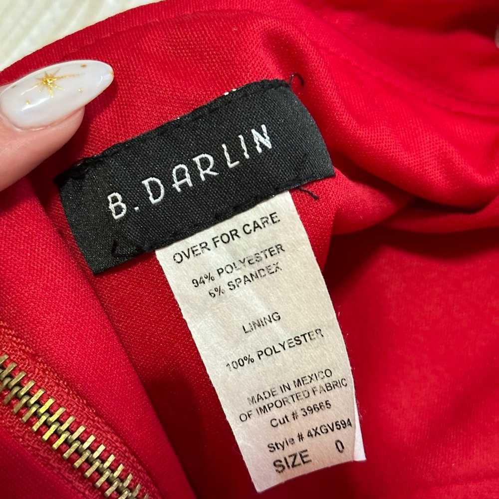 B.DARLIN Red Mini Dress (Size : 0) - image 3