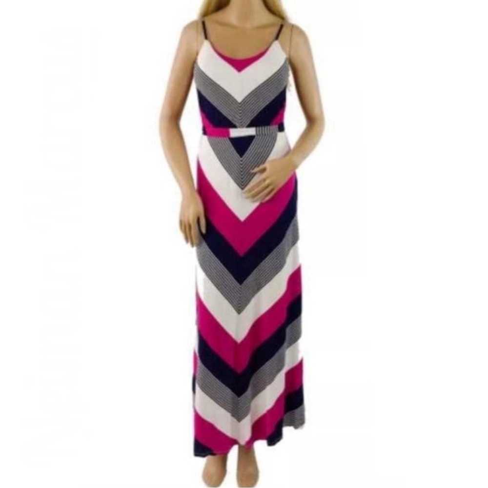 Neiman Marcus Multicolored Striped Maxi Dress - image 5