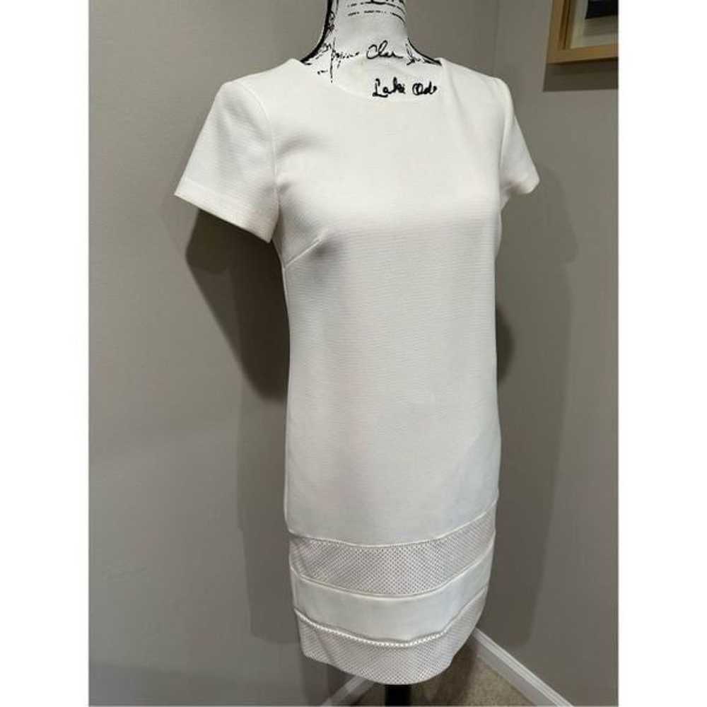 Ann Taylor Sheath White Dress 2 - image 3