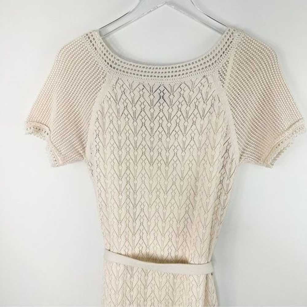 French Connection Crochet Open Knit short Sleeve … - image 5
