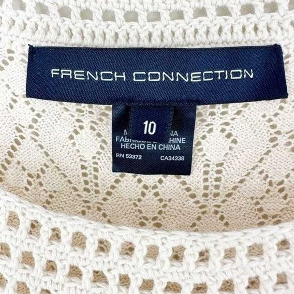 French Connection Crochet Open Knit short Sleeve … - image 9