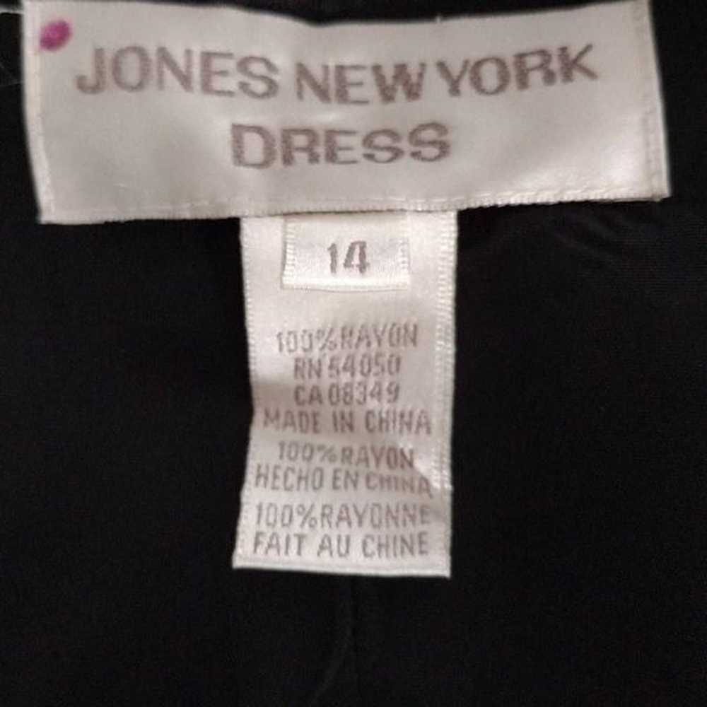 Jones New York Black Floral Short Sleeve Maxi Dre… - image 5