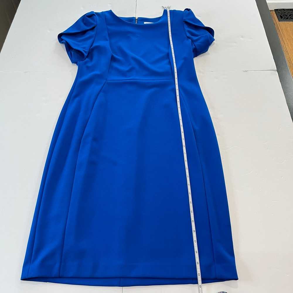 Calvin Klein Royal Blue Tulip Sleeve Sheath Dress… - image 10