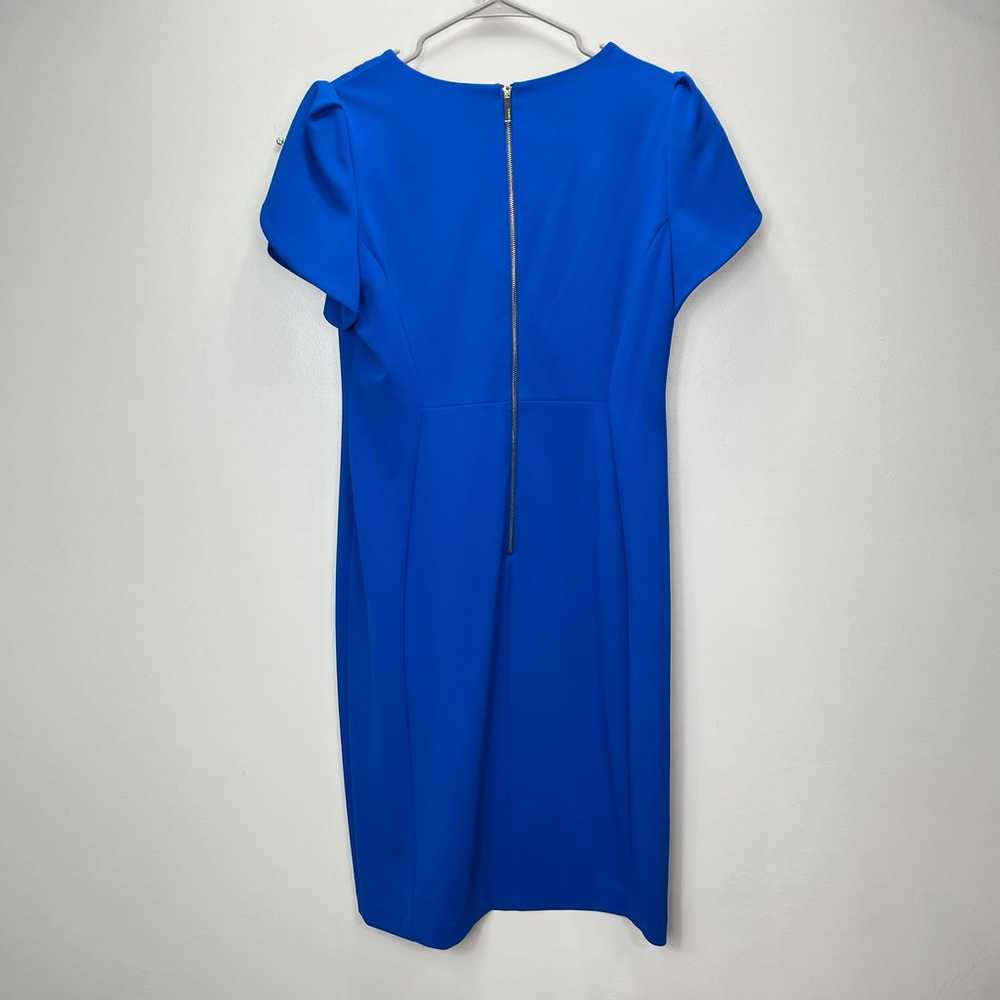 Calvin Klein Royal Blue Tulip Sleeve Sheath Dress… - image 7