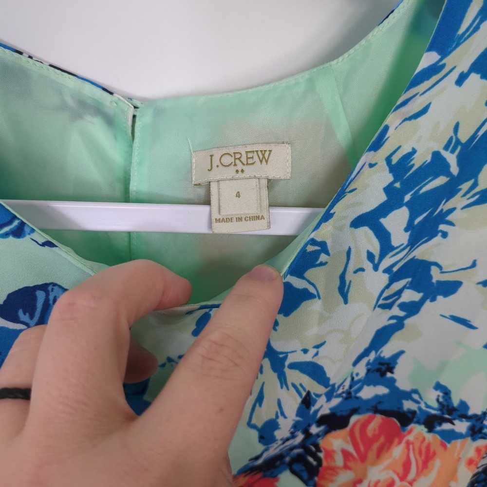 J. Crew floral mint midi slip dress with keyhole … - image 2