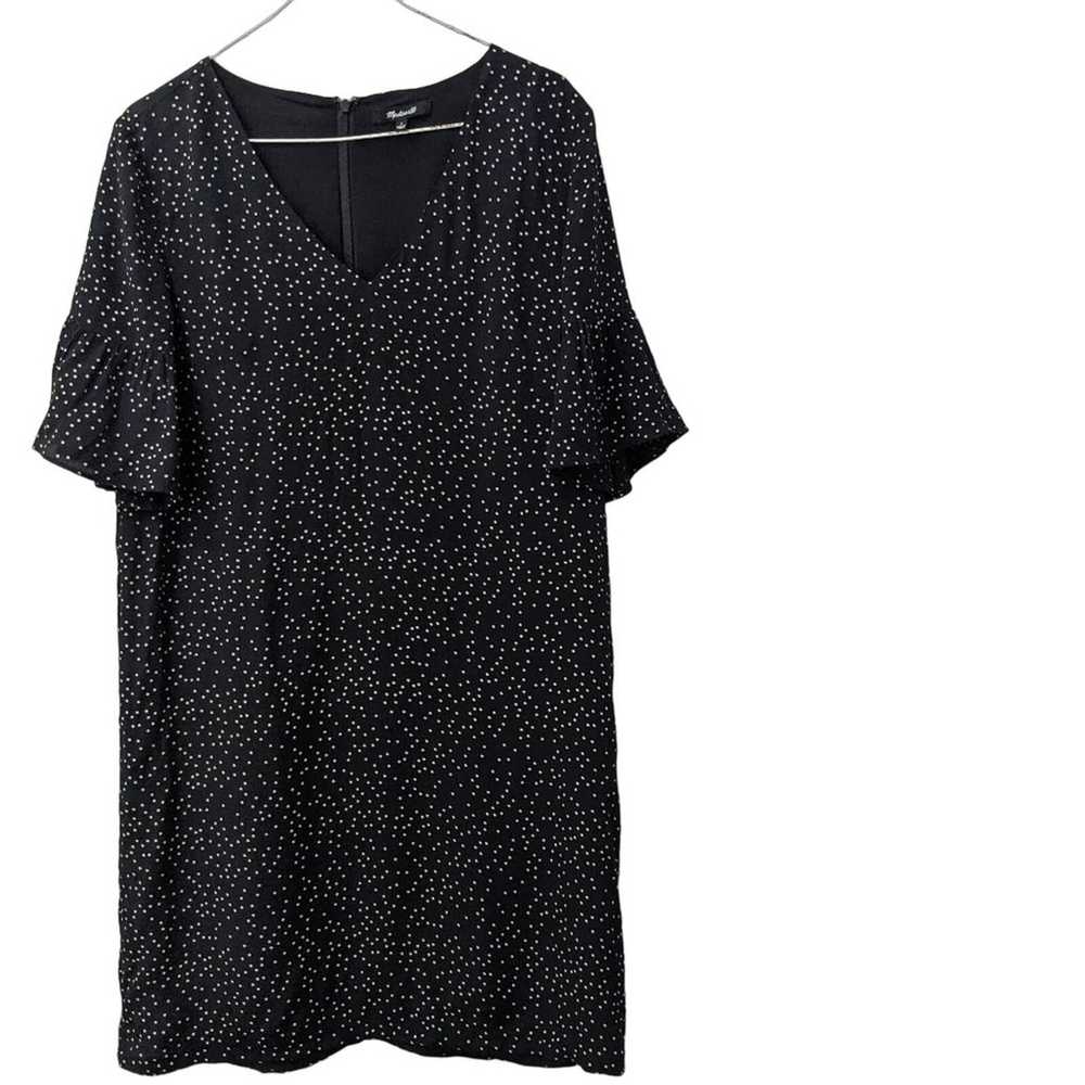 Madewell  black and white v-neck size 2 dress - image 1