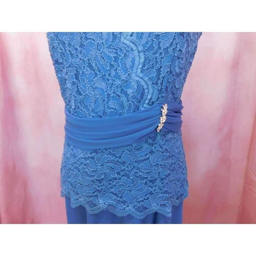 Blu Sage Formal Evening Gown Dress Women 8 Blue L… - image 3