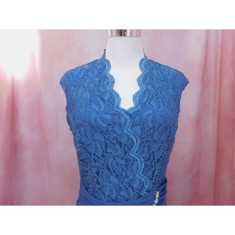 Blu Sage Formal Evening Gown Dress Women 8 Blue L… - image 4