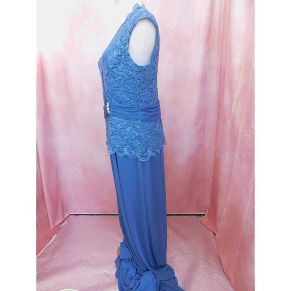 Blu Sage Formal Evening Gown Dress Women 8 Blue L… - image 7