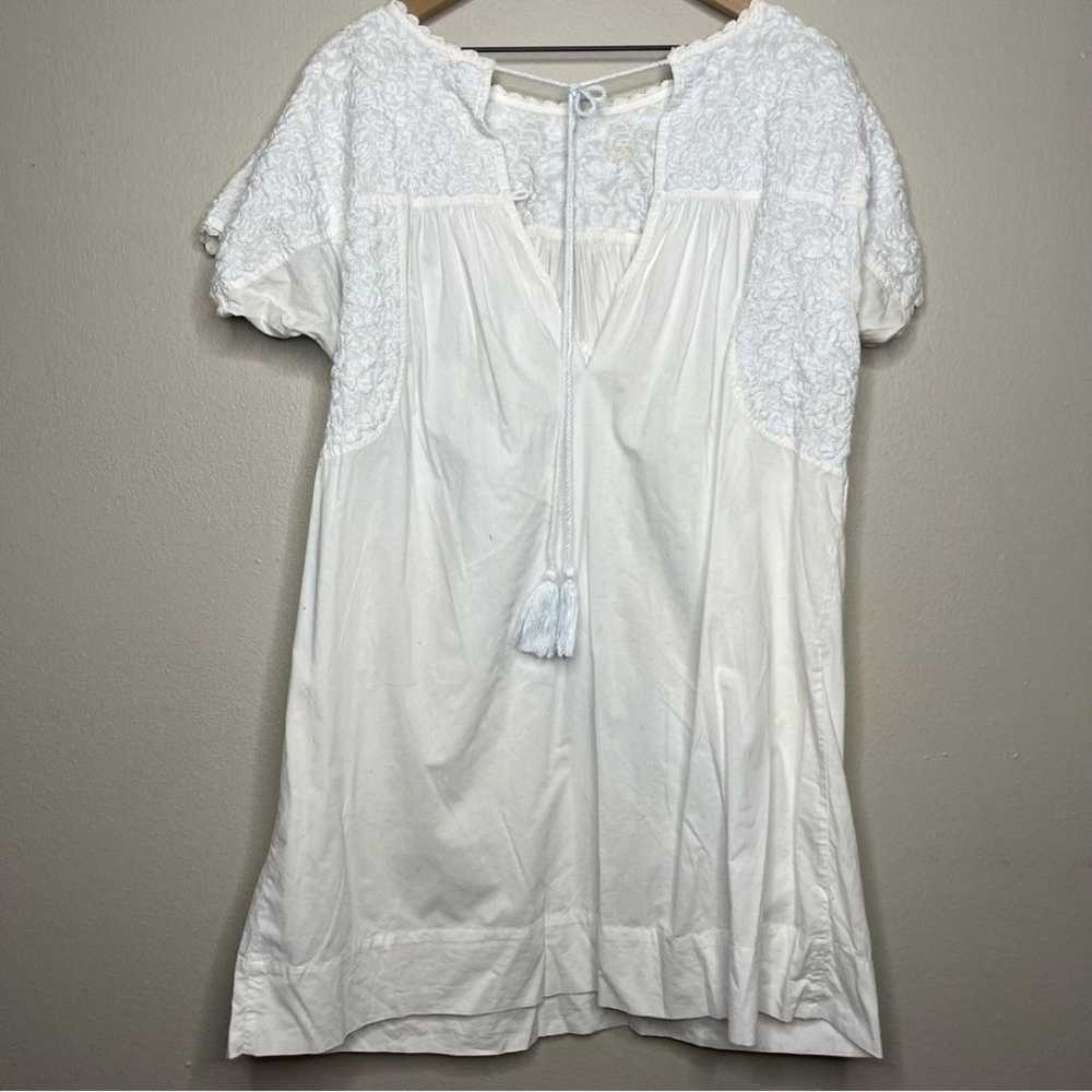 Sister Mary Women Mini Dress Medium White Blue Em… - image 5