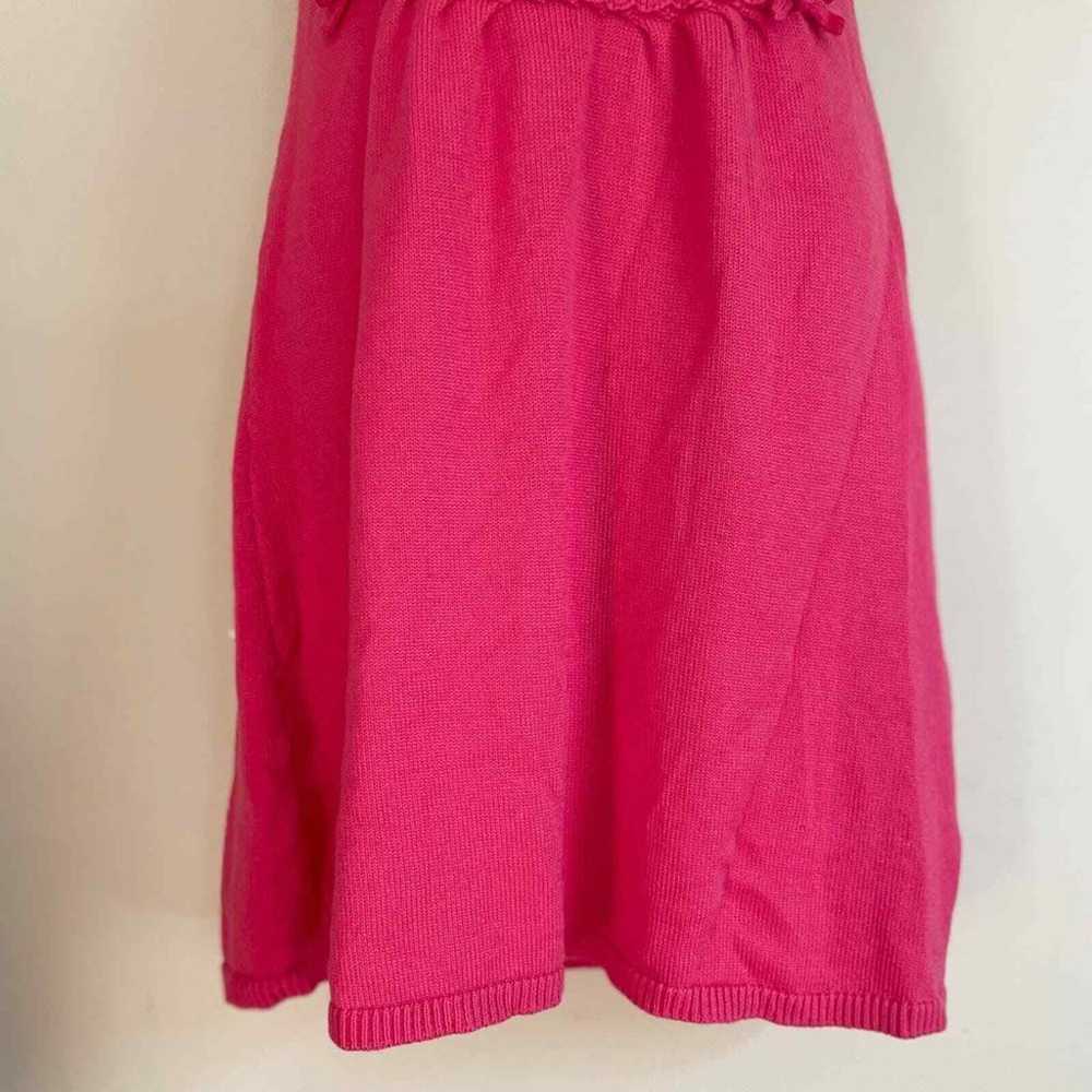 RED VALENTINO Crewneck Pink Virgin Wool Knit Mini… - image 6