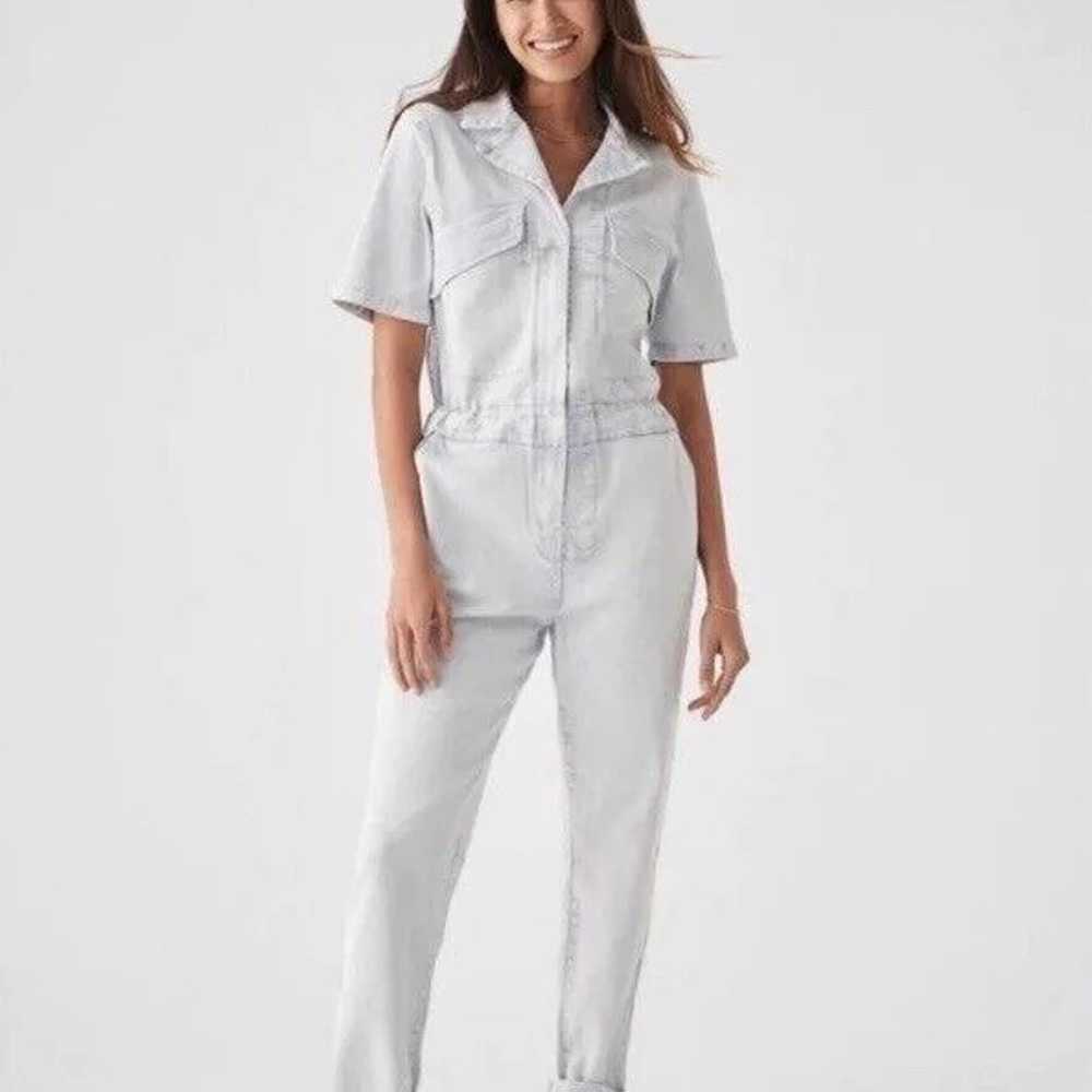 EUC Faherty Brand Womens Jumpsuit Blythe Light In… - image 1