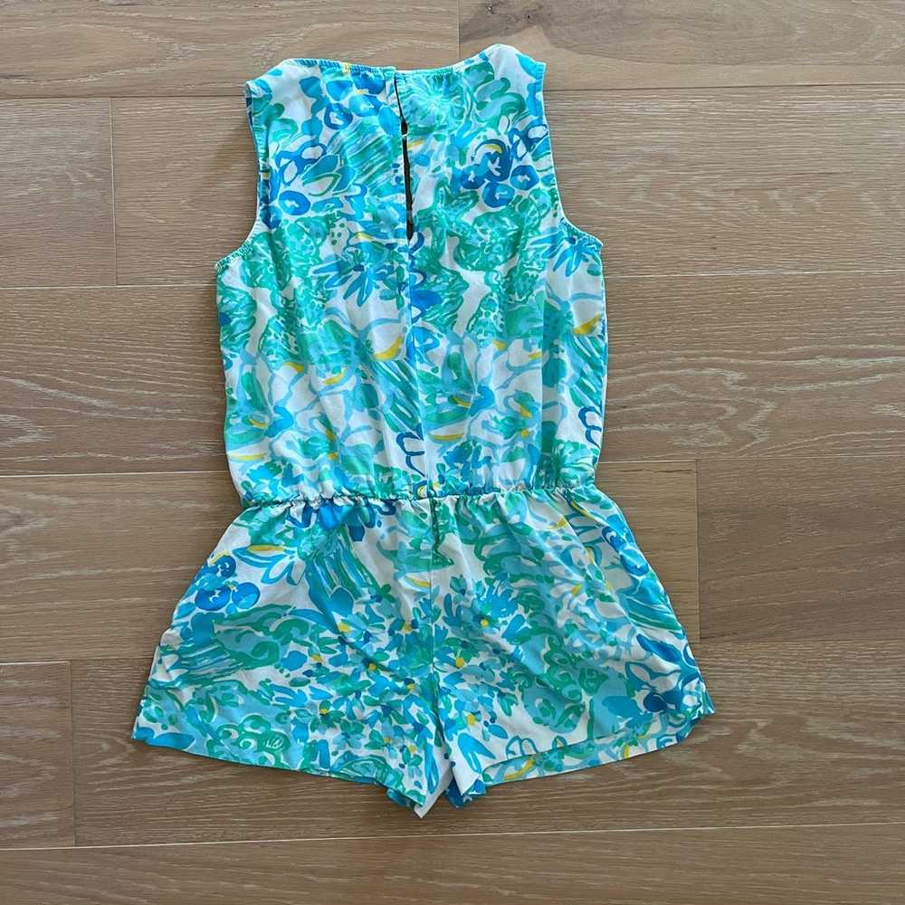 Lilly Pulitzer Tybee Sleeveless Shorts Romper Res… - image 3