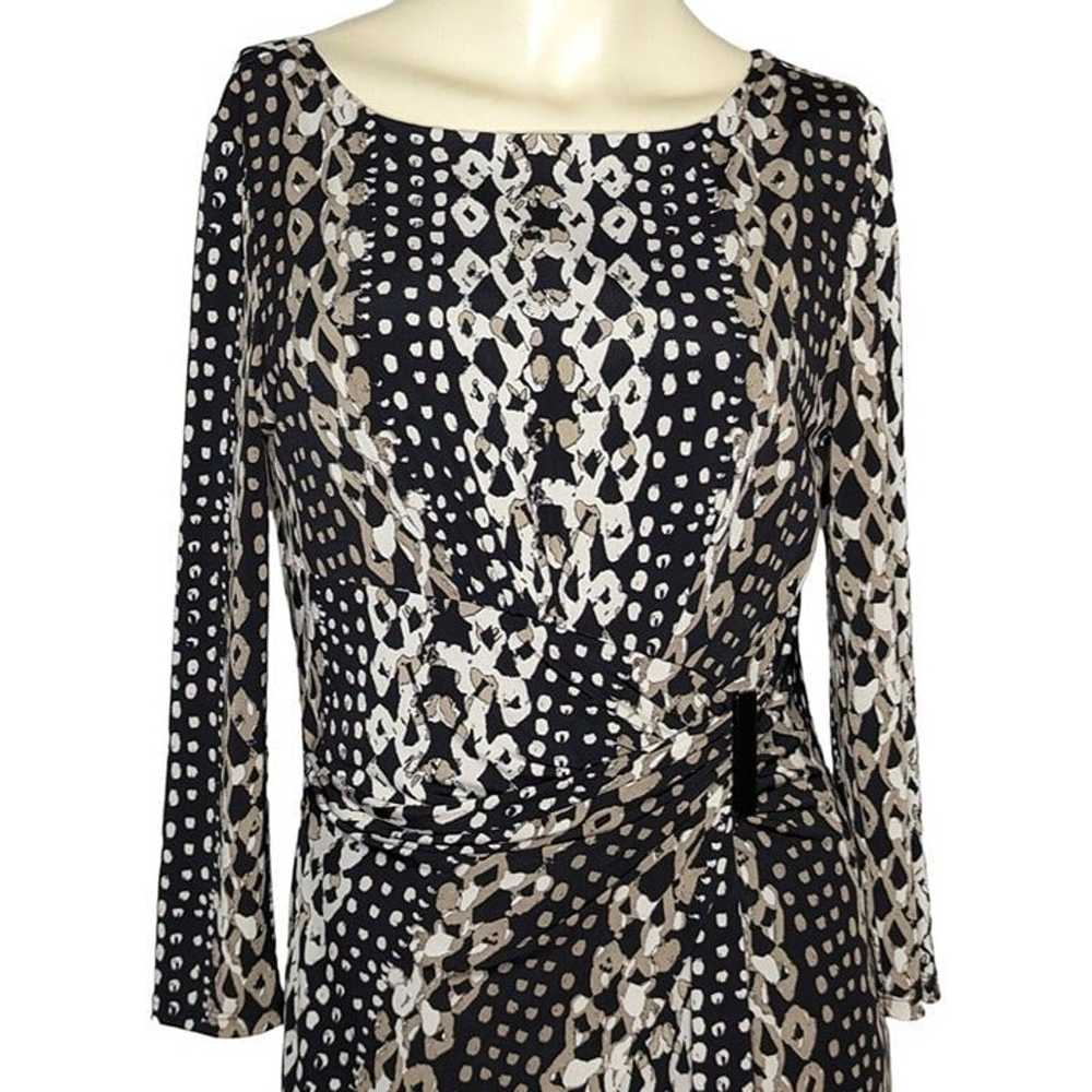 Gina Bacconi Faux Wrap Fitted Long Sleeve Lined C… - image 9
