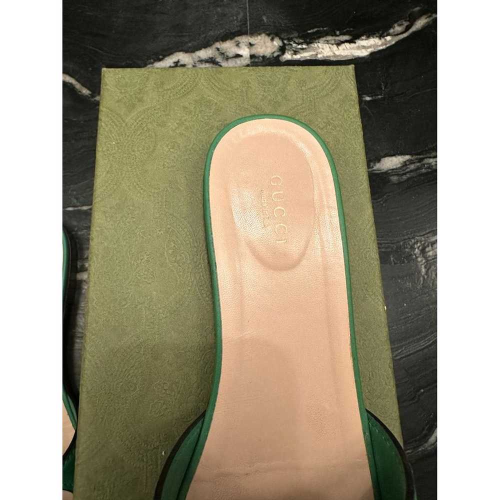 Gucci Double G leather mules - image 2