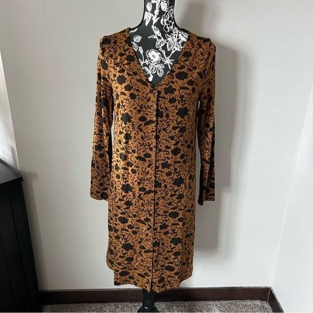 Garnet Hill Phoebe Button Front Knit Dress Floral… - image 4