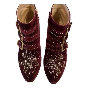 Chloé Susanna velvet western boots