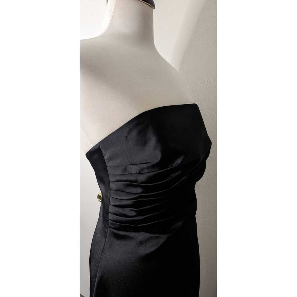 Full Length Strapless Black Evening Gown Size 8 - image 5