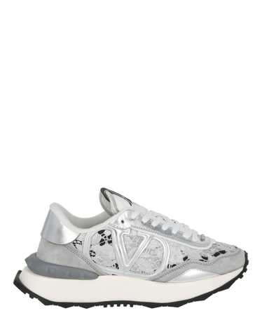 Valentino Womens Lace and Mesh Lacerunner Sneaker