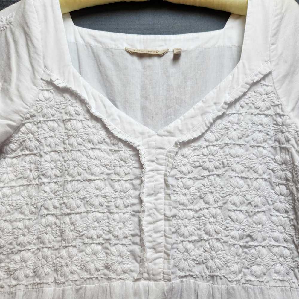 Soft Surroundings White Large Maxi Dress Goddess … - image 5