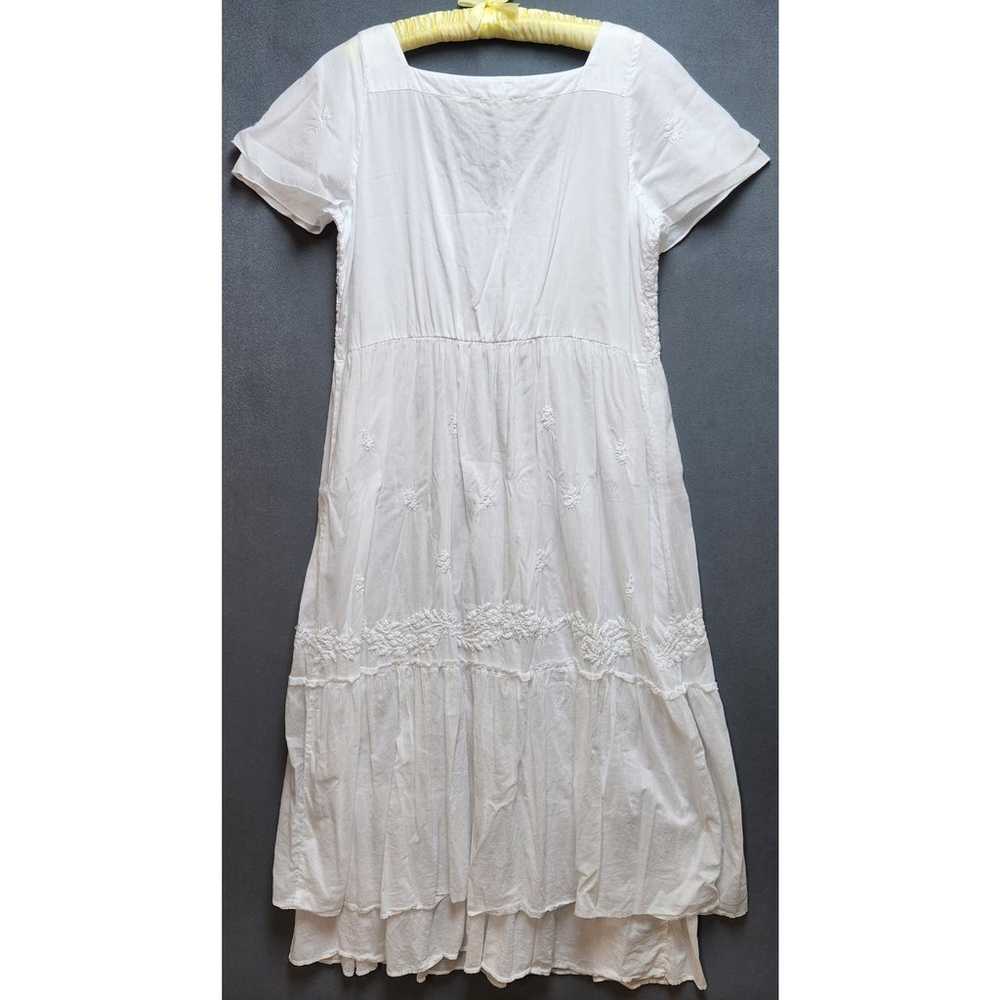Soft Surroundings White Large Maxi Dress Goddess … - image 6