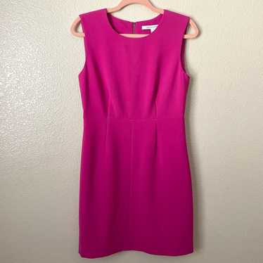 Diane Von Furstenberg Dress Womens Size 6 Pink Mi… - image 1