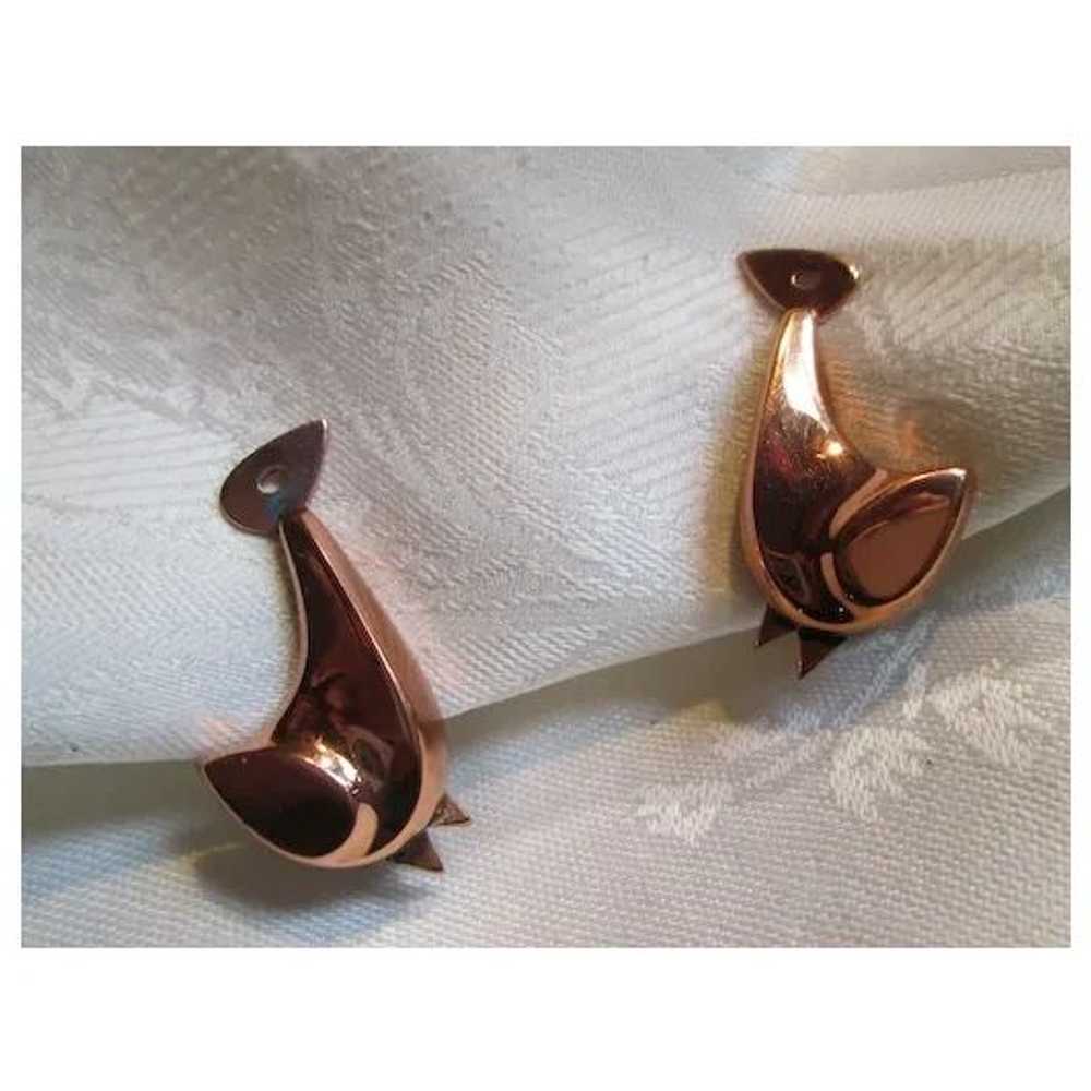 Renoir Copper "Chicks" Earrings - image 1