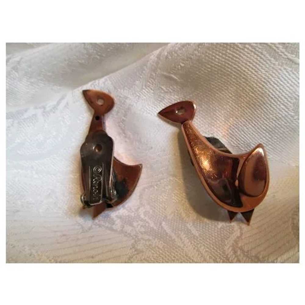 Renoir Copper "Chicks" Earrings - image 3