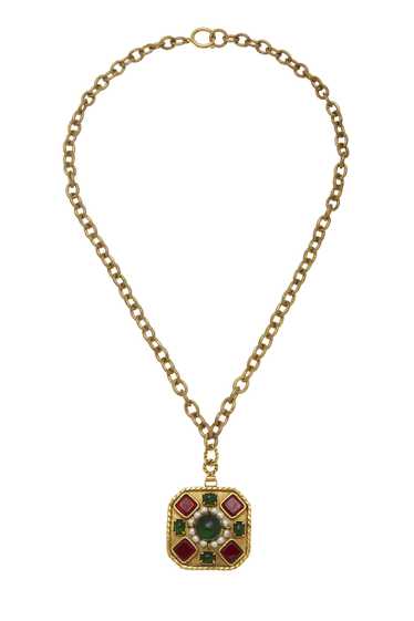 Multicolor Gold & Gripoix Necklace