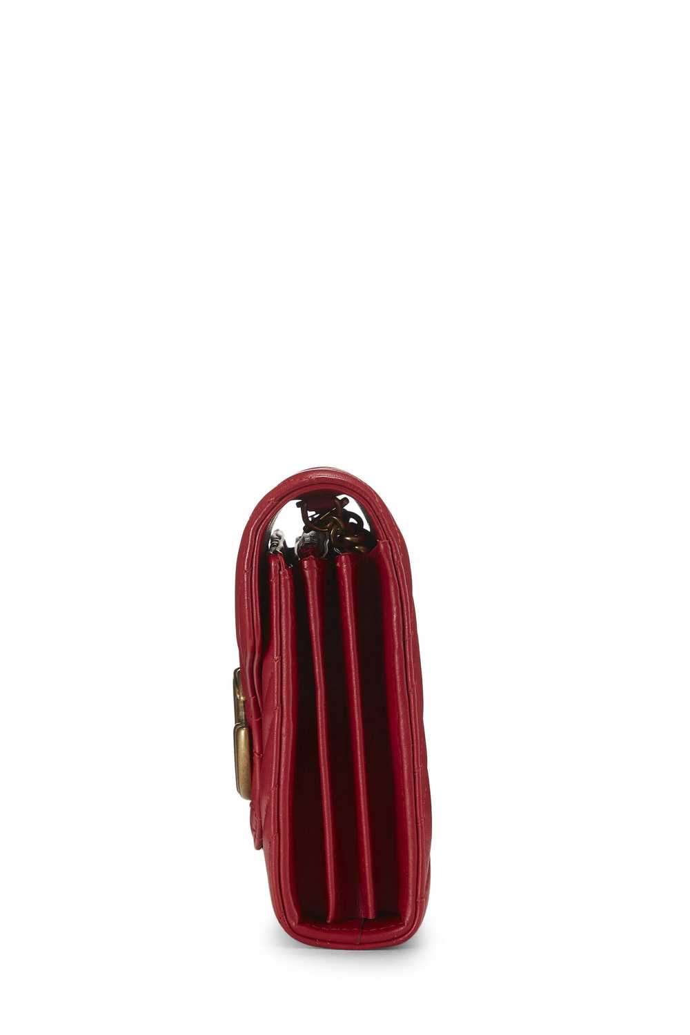 Red Leather GG Marmont Crossbody Small - image 3